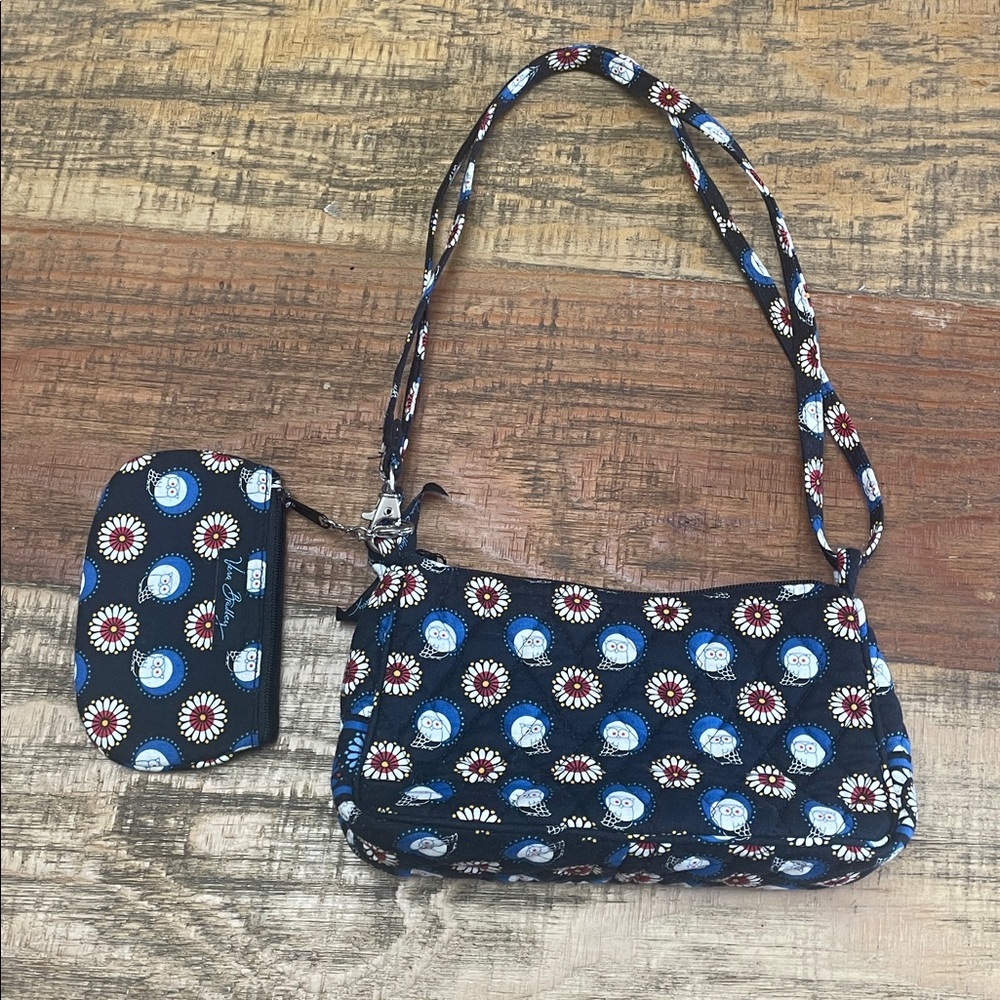 Vera Bradley Retired Night Owl Mini Crossbody Bag and backpack clip wallet